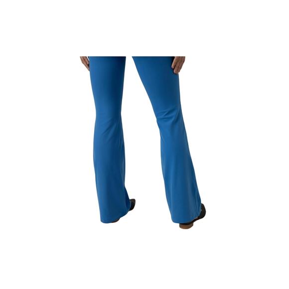 Colorfulkoala Leggings Women SZ S Blue Crossover Flare High Waist Tummy Control - Picture 5 of 8